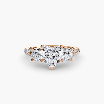Three-Stone with Pavé Band 3