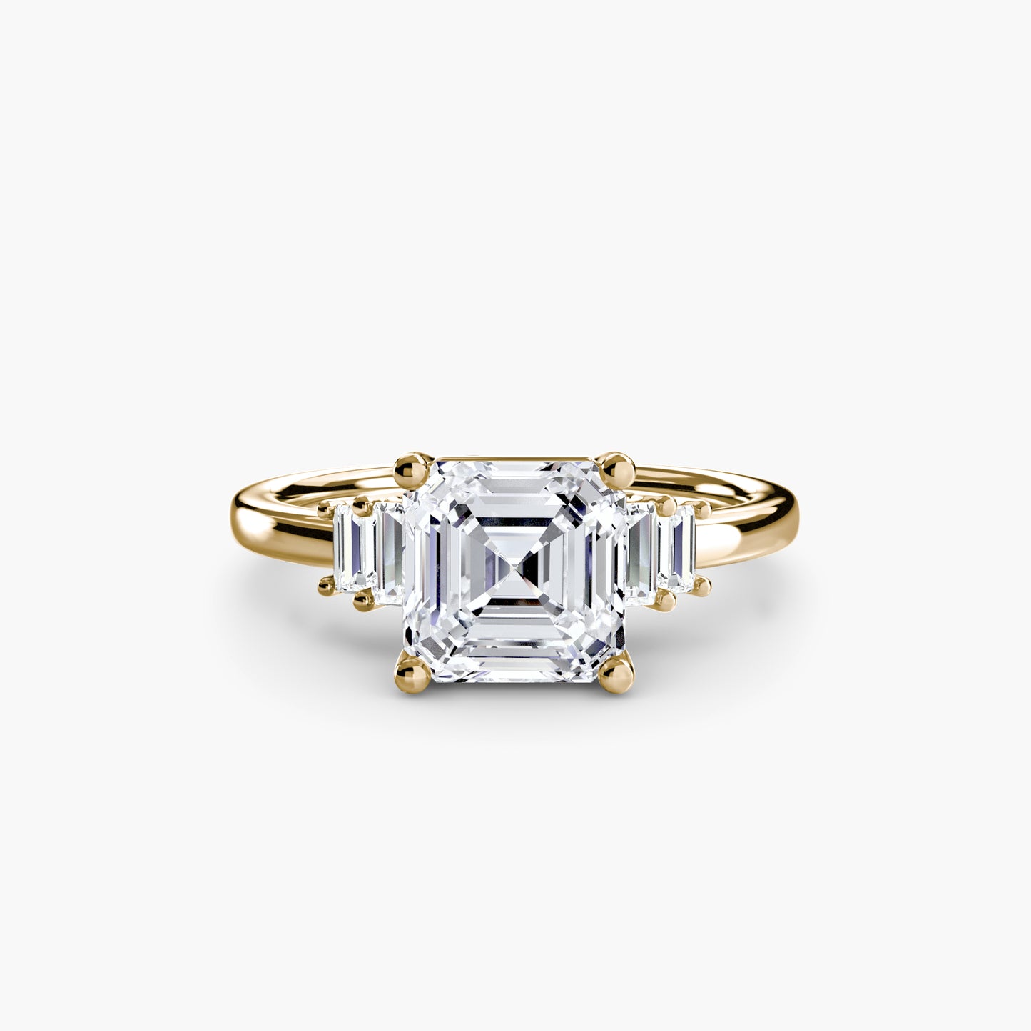 baguette accent solitaire