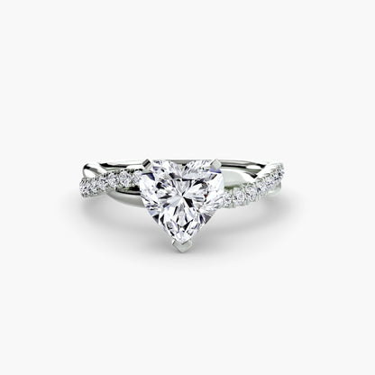 The Emerald Twist Pavé Ring