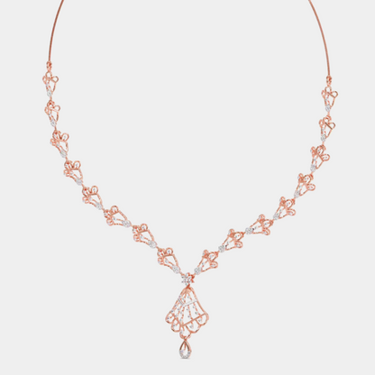 ANTIQUE ROSE GOLD DIAMOND NECKLACE