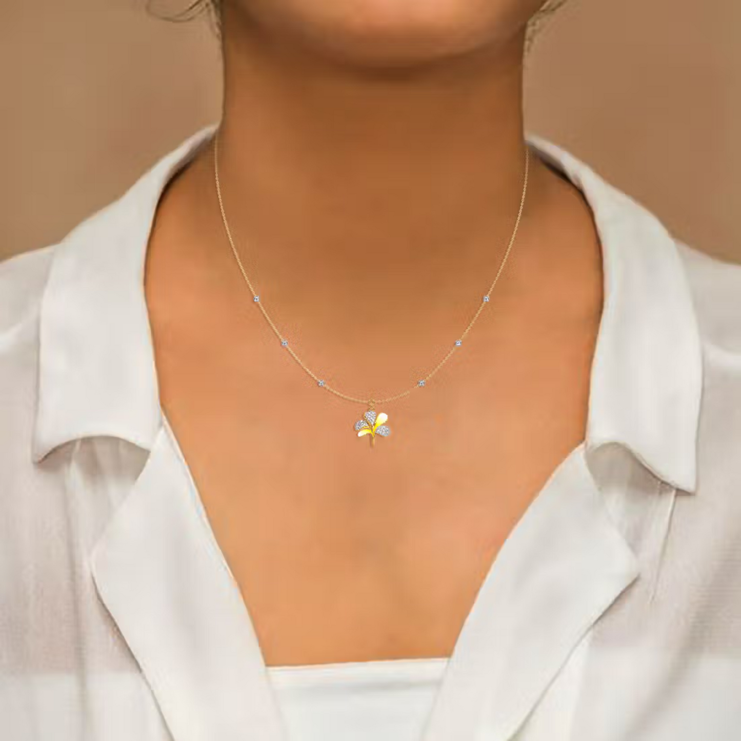 sparkling ornate diamond pendant