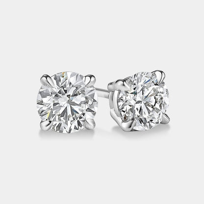 PRINCESS DIAMOND EARRINGS STUD EARRINGS