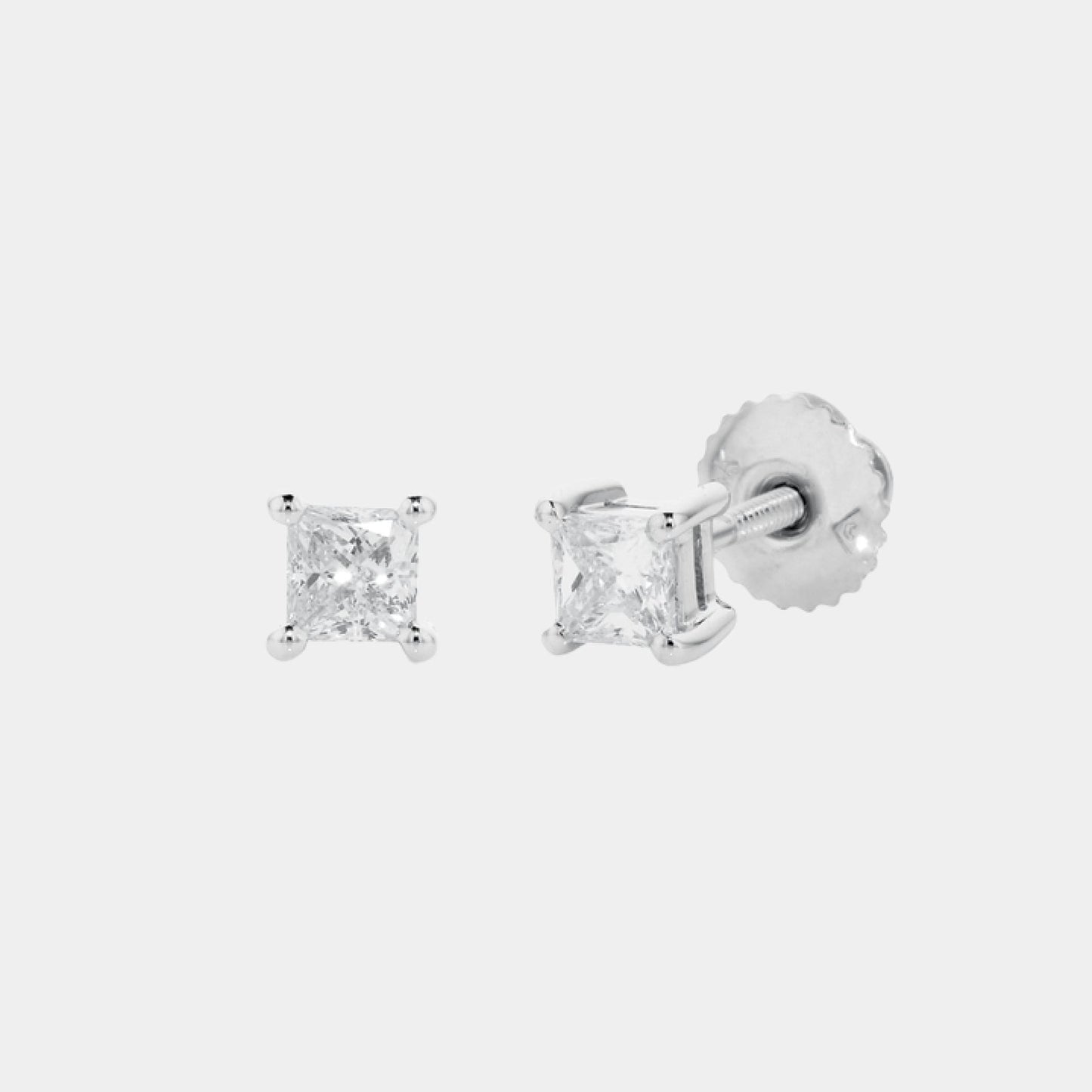 princess diamond earrings stud earrings
