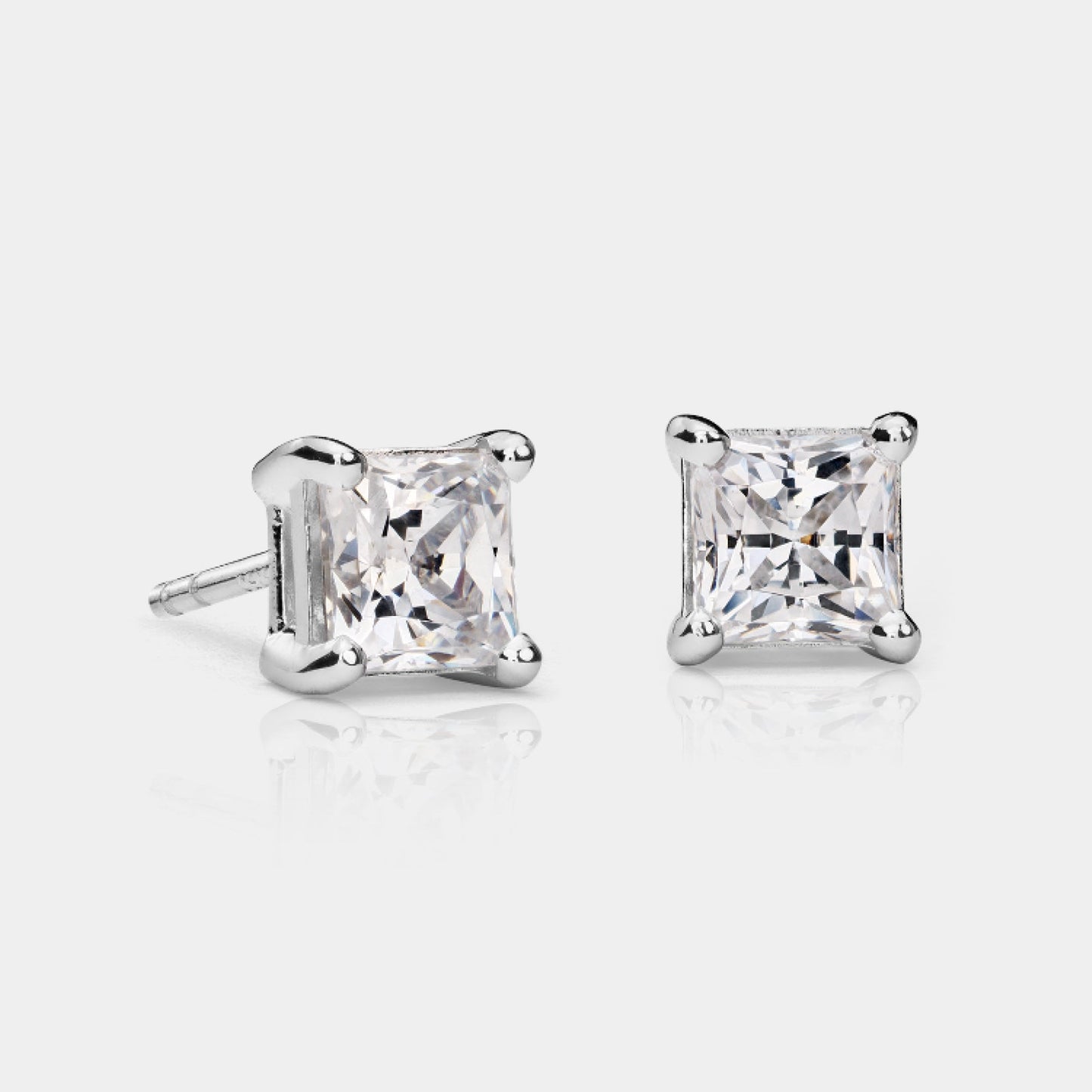 princess diamond earrings stud earrings