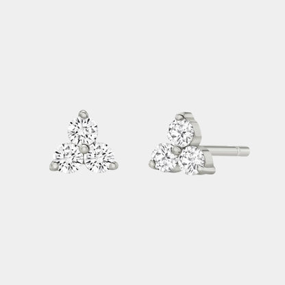 ROUND CUT MOISSANITE DIAMOND BOLD STUD