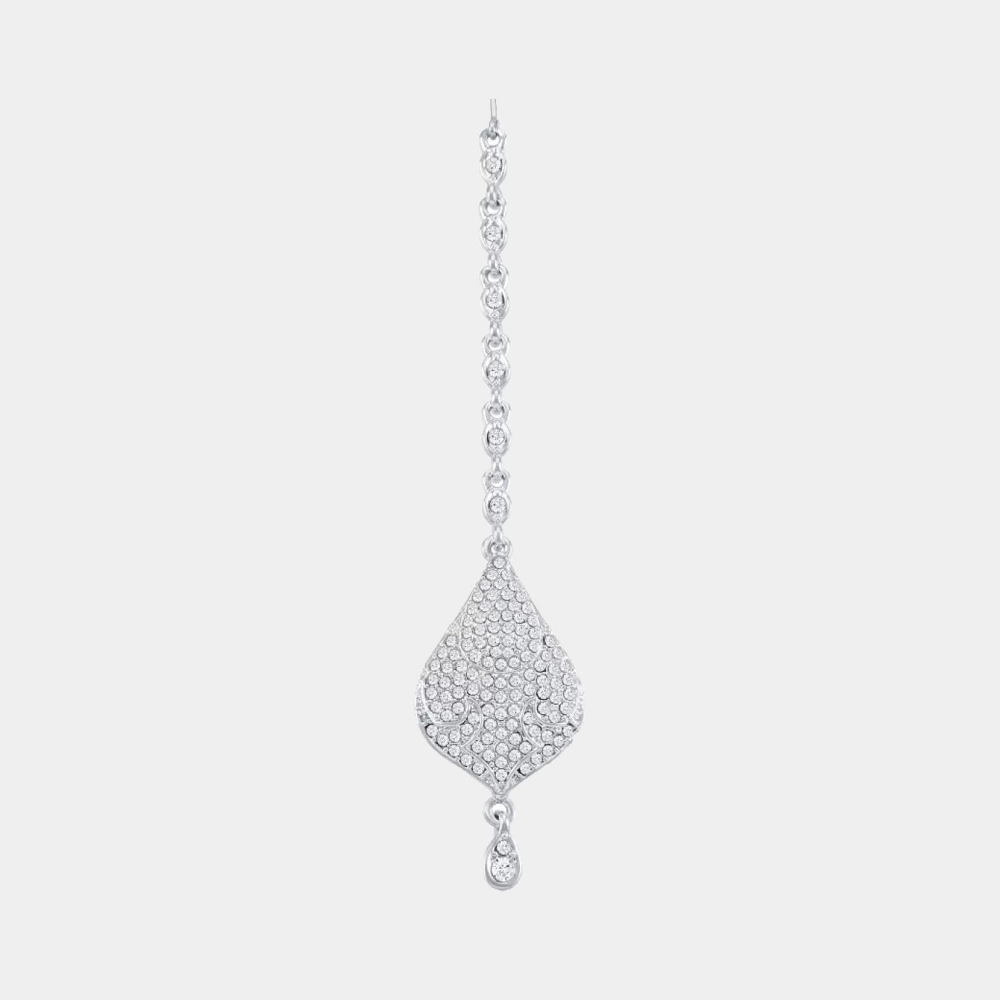 silver diamond necklace for women