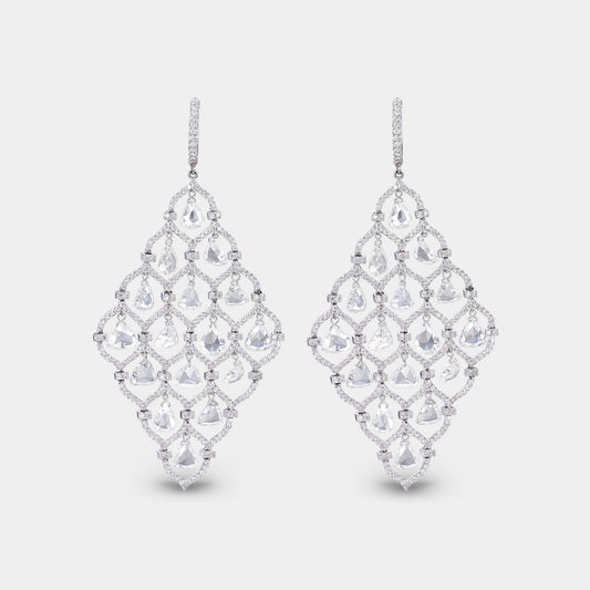 DIAMOND DROP CHANDELIER EARRINGS